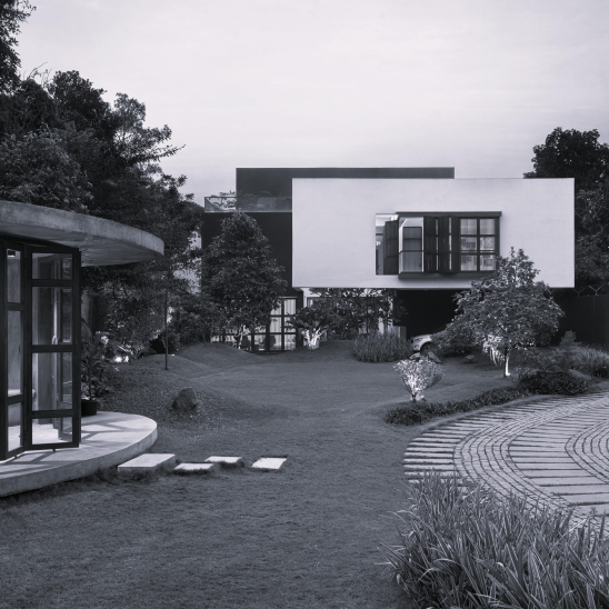 Cantilevered House